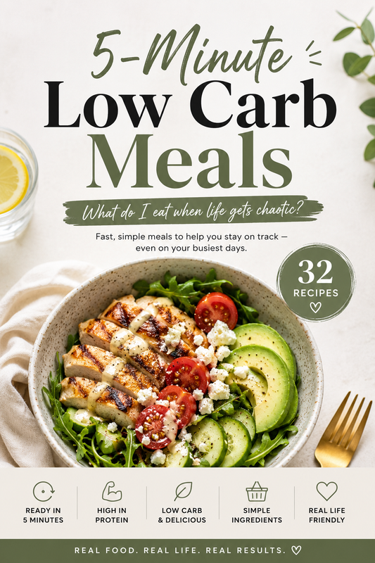 5-Minute Low Carb Meals (32 Recipes)